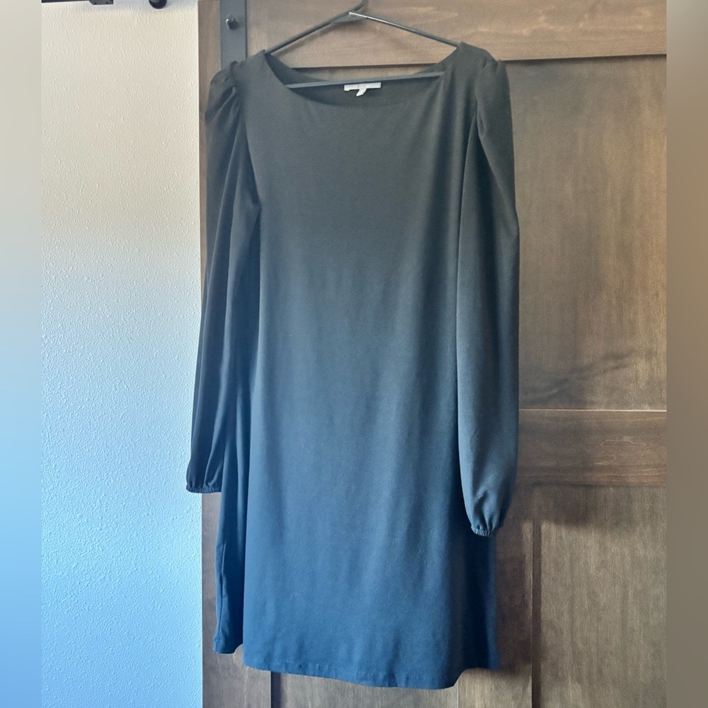 Chic Long Sleeve Black Dress